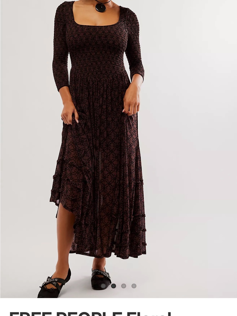 Free People "It's Fate" Midi Dress XS
